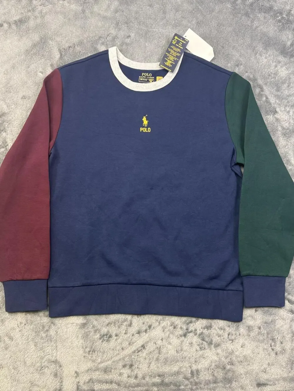 Polo Ralph Lauren Boy's Cotton Multicolor Fleeces Sweatshirt